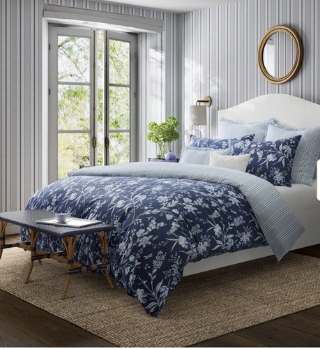 Laura ashley blue floral duvet - floral,
