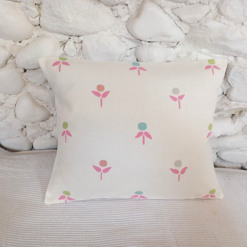 Cushion cover floral cotton - cushion, cover,
