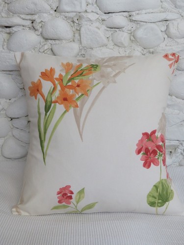 Cushion cover flower cream - cushion, cover,